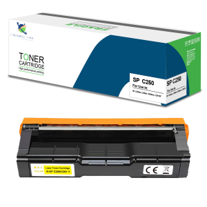 Compatible for Ricoh SP C250  407542 Yellow  Compatible with Ricoh Aficio 250 ,SP C250Toner Cartridges