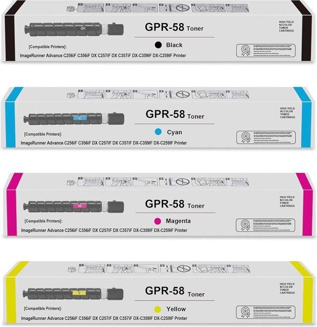 Compatible for Canon GPR58 GPR-58 for Imagerunner Advance iR-ADV C256 C256iF C257 C257iF C356 C356iF C357 C357iF Printers.Toner Cartridges